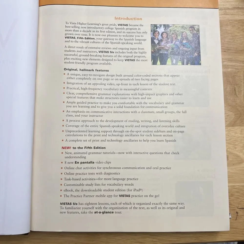Vistas Introduccion a La Lengua Espanola Introduction To Spanish Textbook 2016
